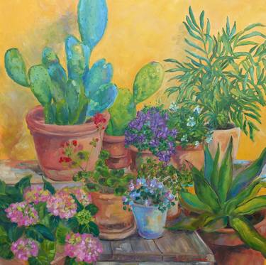 Original Impressionism Garden Paintings by Natalya Smirnova