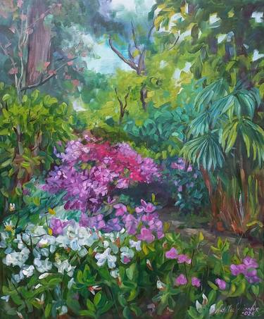 Print of Impressionism Garden Paintings by Natalya Smirnova