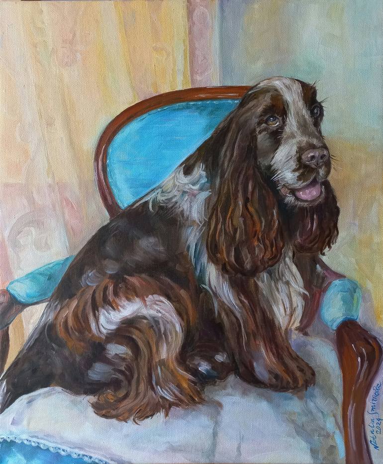 Original Animal Painting by Natalya Smirnova | Contemporary Art on Linen | The prince of the house