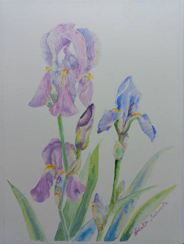 Original Figurative Floral Painting by Natalya Smirnova
