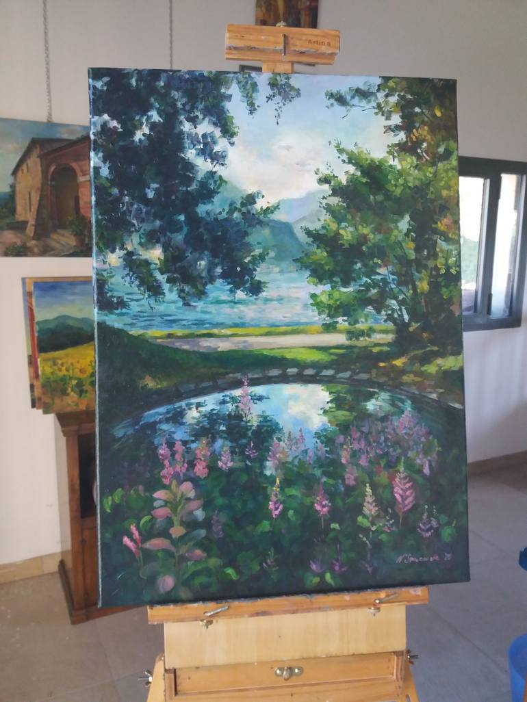 Original Impressionism Landscape Painting by Natalya Smirnova