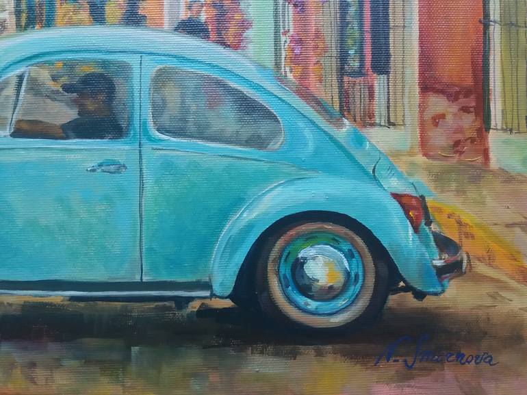 Original Expressionism Automobile Painting by Natalya Smirnova
