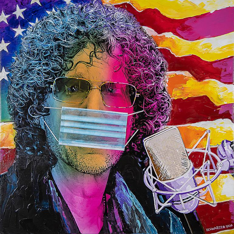 HOWARD STERN 19 Painting By Sam Schwartz Saatchi Art   6949665 HSC00002 7 