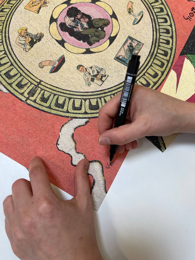 Original Conceptual Fantasy Printmaking by Gleyeson Gleyeson