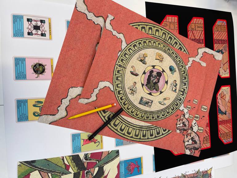 Original Conceptual Fantasy Printmaking by Gleyeson Gleyeson