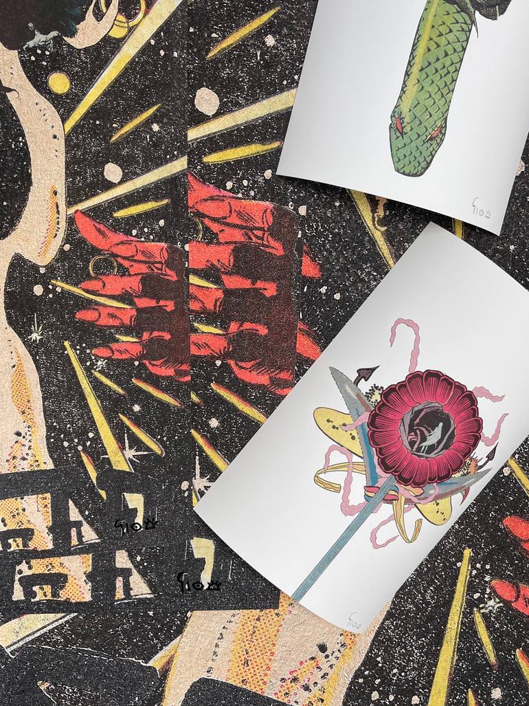 Original Conceptual Fantasy Printmaking by Gleyeson Gleyeson