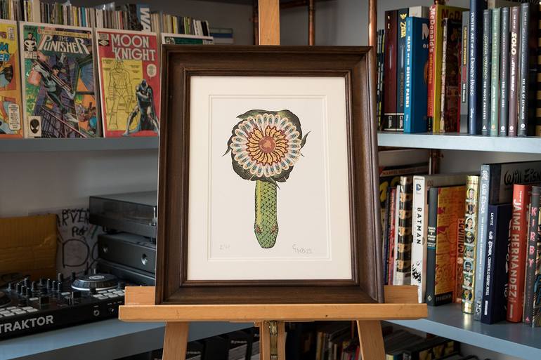 Original Conceptual Fantasy Printmaking by Gleyeson Gleyeson