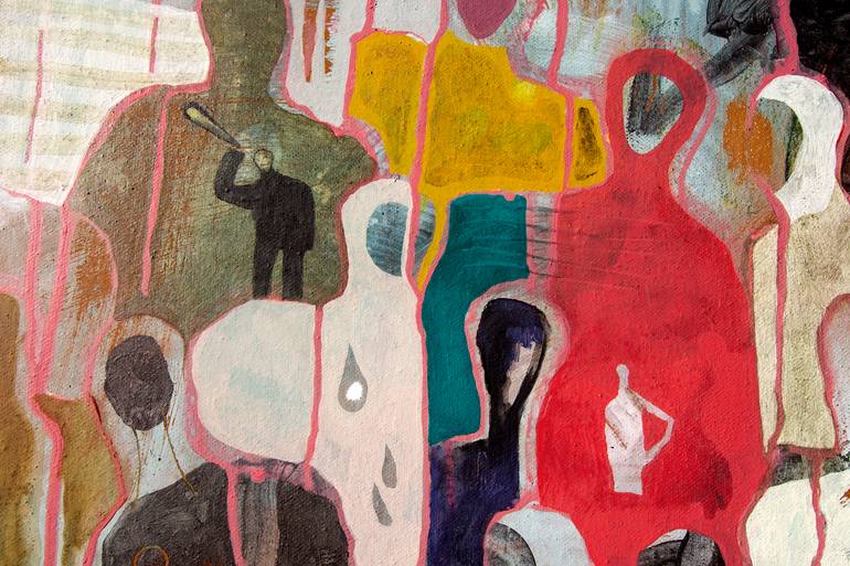 Original Contemporary People Painting by Gaëtan De Séguin