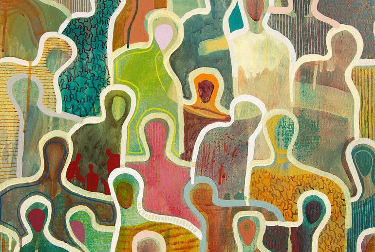 Original Contemporary People Painting by Gaëtan De Séguin