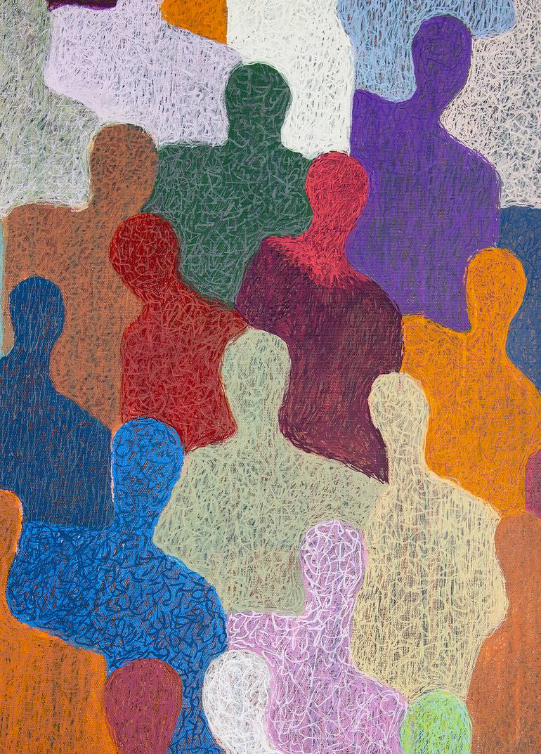 Original Figurative People Painting by Gaëtan De Séguin