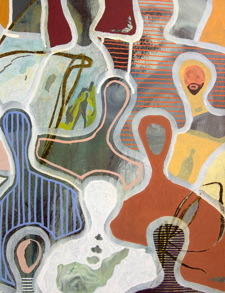 Original Figurative People Painting by Gaëtan De Séguin