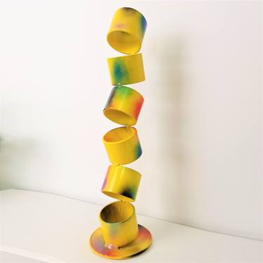 Original Minimalism Abstract Sculpture by Jose Soler Art