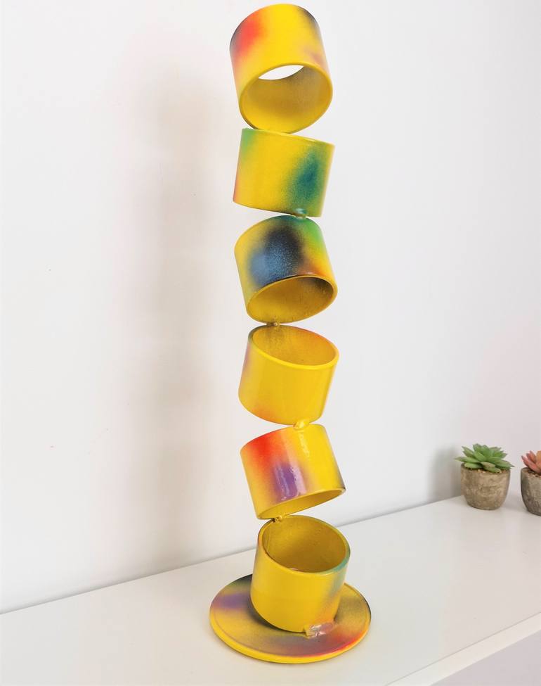 Original Art Deco Abstract Sculpture by Jose Soler Art