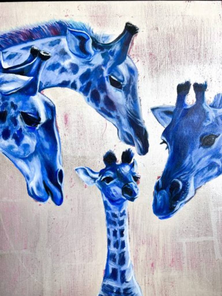 Original Minimalism Animal Painting by Alina Shimova