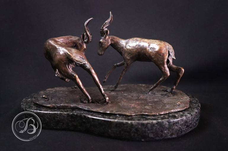 Original Realism Animal Sculpture by Bibi Botha