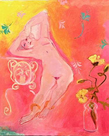 Original Contemporary Nude Paintings by shelley feinerman