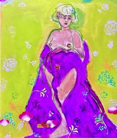 Original Figurative Nude Painting by Shelley Feinerman