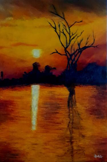 Print of Impressionism Nature Paintings by Jayaraj Lakshman