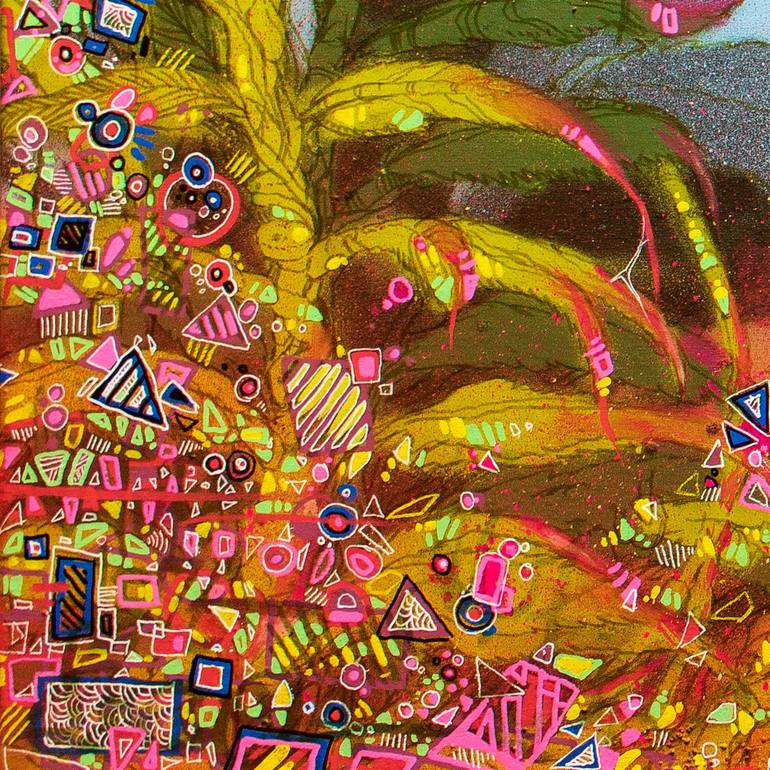 Original Illustration Floral Painting by Ezequiel Cánovas