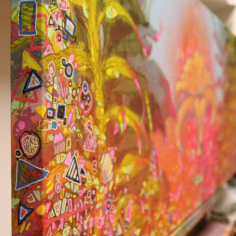 Original Illustration Floral Painting by Ezequiel Cánovas