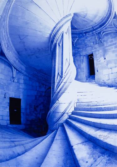 Original Figurative Cities Drawing by Jacky Ananou