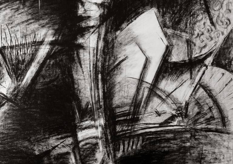 Original Abstract Expressionism Abstract Drawing by Sergio Figares