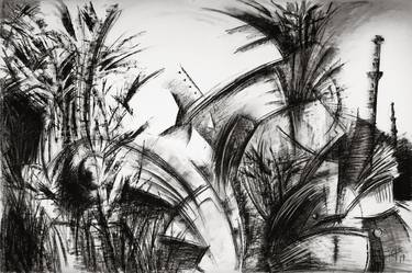 Original Abstract Expressionism Abstract Drawings by Sergio Figares