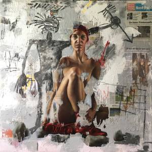 Woman with red Shoes