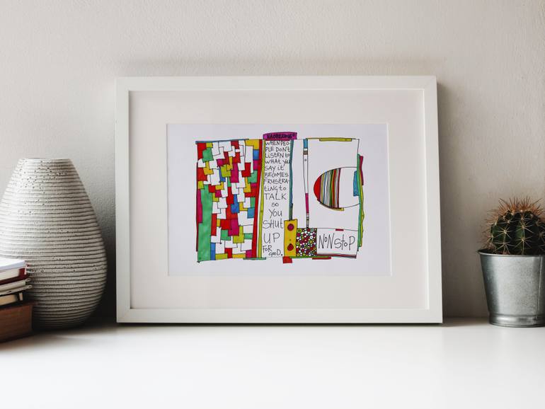 Original Abstract Expressionism Abstract Drawing by Emanuela Aureli