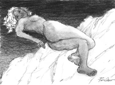 Original Figurative Nude Drawings by Randy Perdew