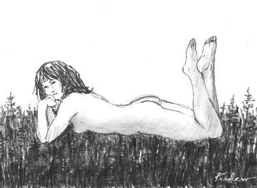 Original Fine Art Nude Drawings by Randy Perdew