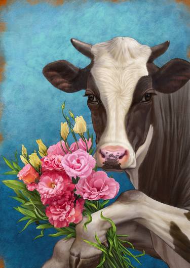 Print of Realism Animal Paintings by Toh Eng Chai