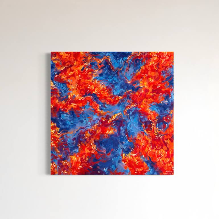 Original Abstract Expressionism Abstract Painting by Ramona Armitage