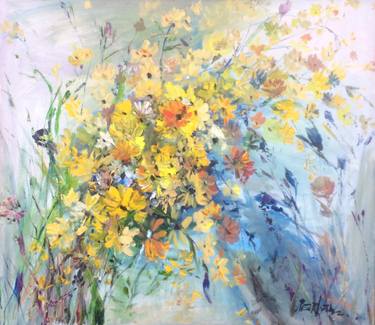Original Contemporary Floral Painting by Tatiana Ermolchik