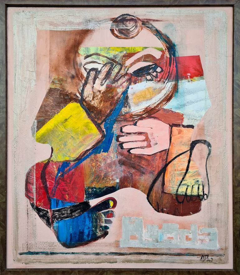 Original Abstract Expressionism Religion Painting by Tatiana Ermolchik