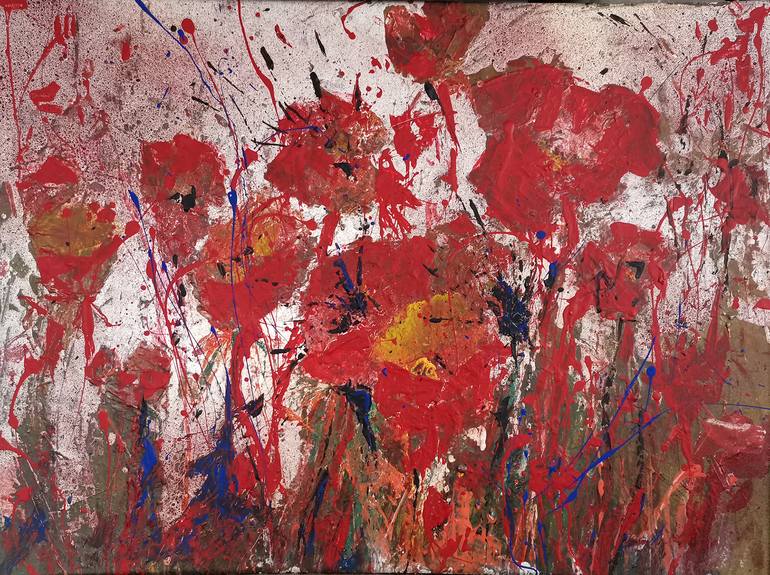 Original Expressionism Floral Painting by Tatiana Ermolchik