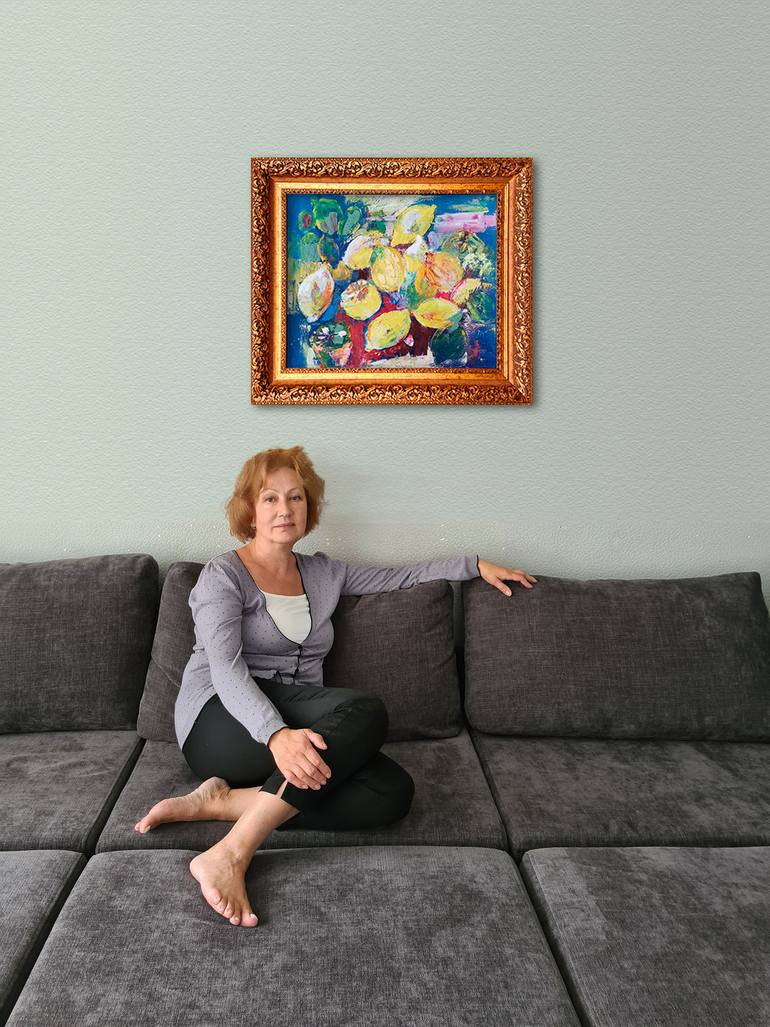 Original Abstract Still Life Painting by Tatiana Ermolchik