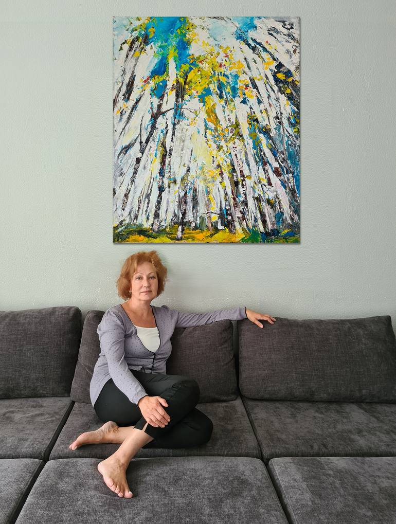 Original Expressionism Landscape Painting by Tatiana Ermolchik