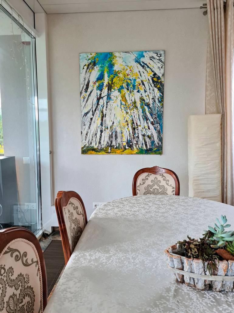 Original Expressionism Landscape Painting by Tatiana Ermolchik