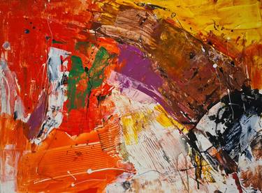 Original Abstract Expressionism Abstract Paintings by Tatiana Ermolchik