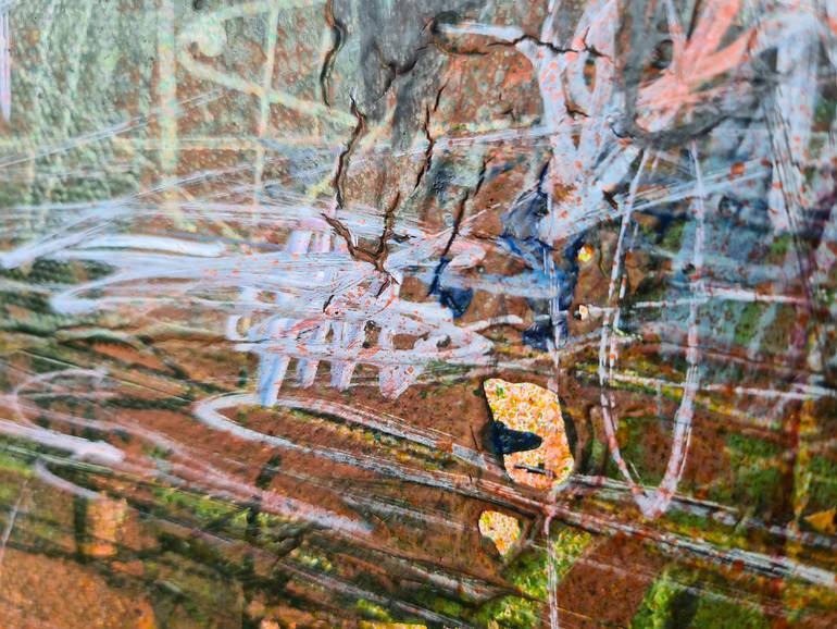 Original Abstract Cities Painting by Tatiana Ermolchik