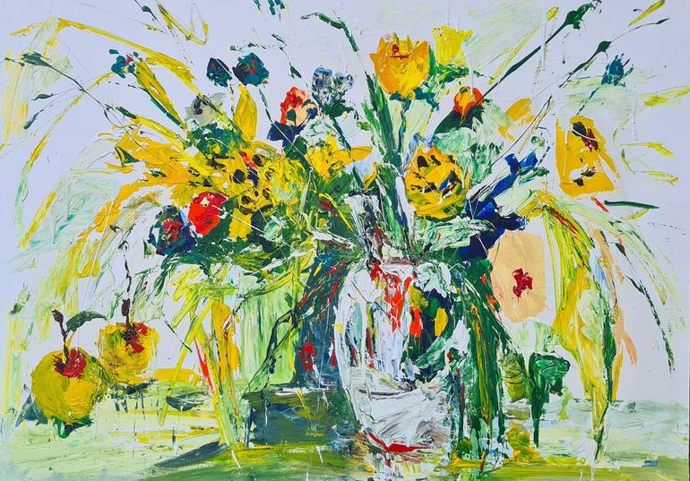 Print of Expressionism Floral Painting by Tatiana Ermolchik