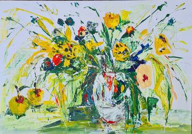 Print of Expressionism Floral Paintings by Tatiana Ermolchik