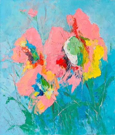 Print of Abstract Expressionism Floral Paintings by Tatiana Ermolchik