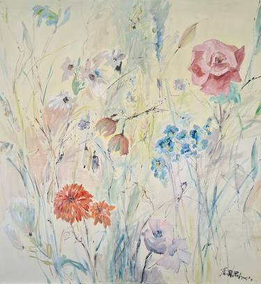 Print of Abstract Expressionism Floral Paintings by Tatiana Ermolchik