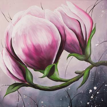 Original Realism Floral Paintings by Raluca Popescu