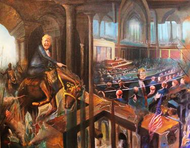Original Political Painting by John Edwe