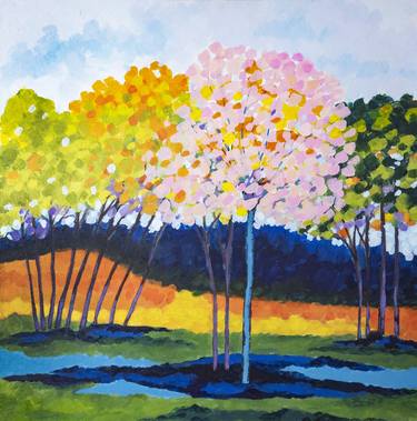 Original Tree Paintings by Liane Abdalla