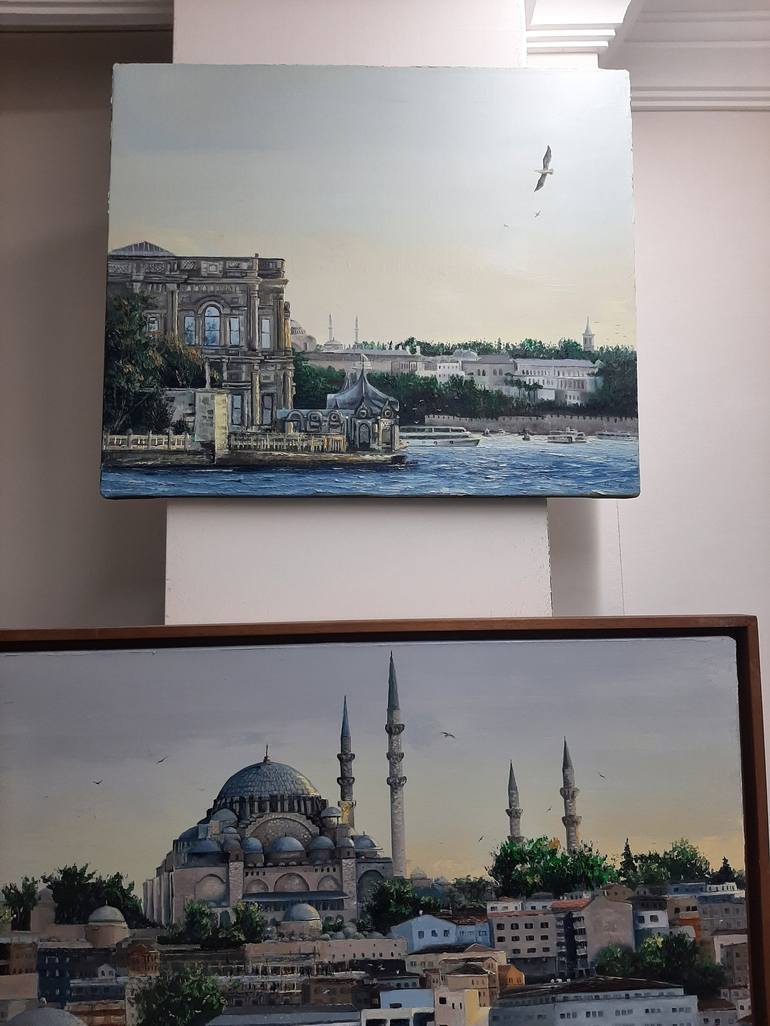 Original Contemporary Cities Painting by Ilhan Aydan