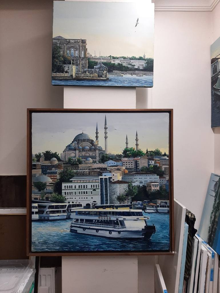 Original Contemporary Cities Painting by Ilhan Aydan